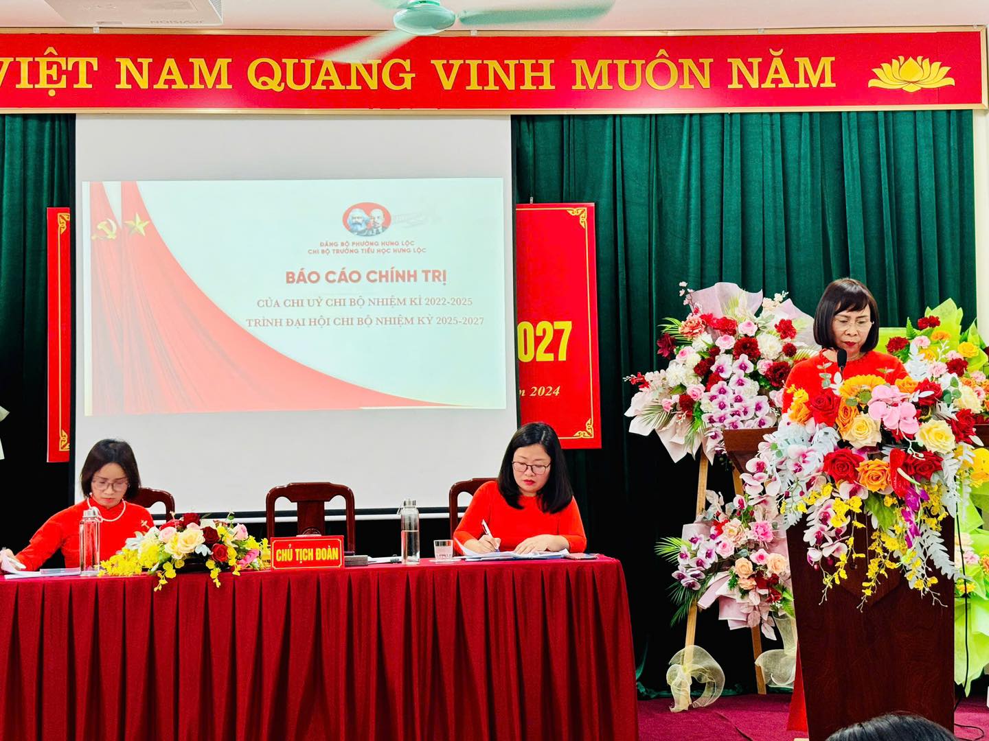 ĐẠI HỘI CHI BỘ TRƯỜNG TIỂU HỌC HƯNG LỘC NHIỆM KỲ 2025-2027